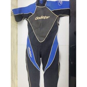 Gladiator Titanium Unisex Full Body Wet Suit Zip Size Large -XLarge Blue Black